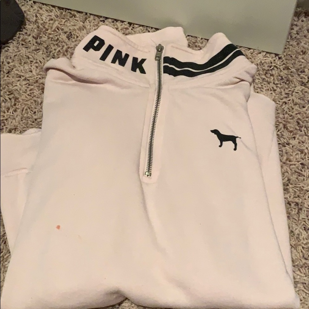 Pink half zip